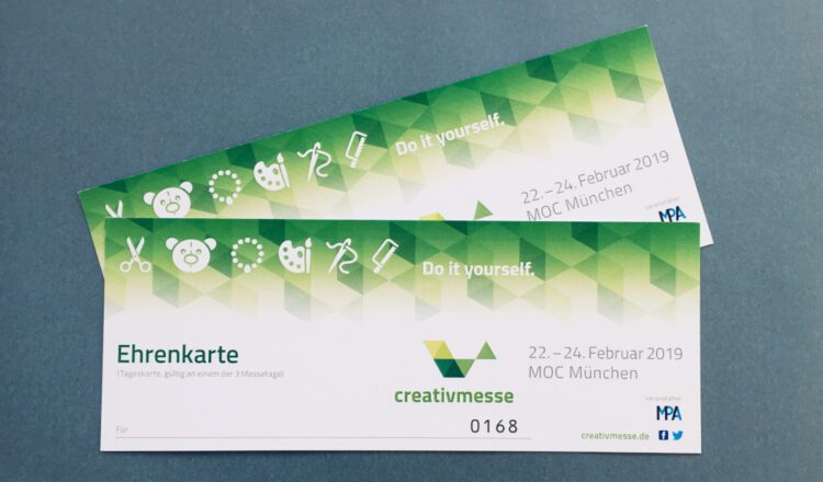 Gewinne 2 Freikarten für die Creativmesse in München